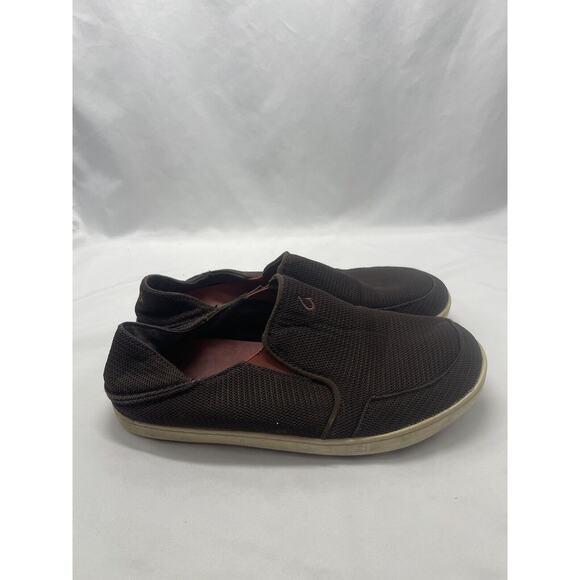 MENS OLUKAI NOHEA MESH GRAY CONVERTIBLE SLIP ON SHOES 8M - Picture 6 of 10